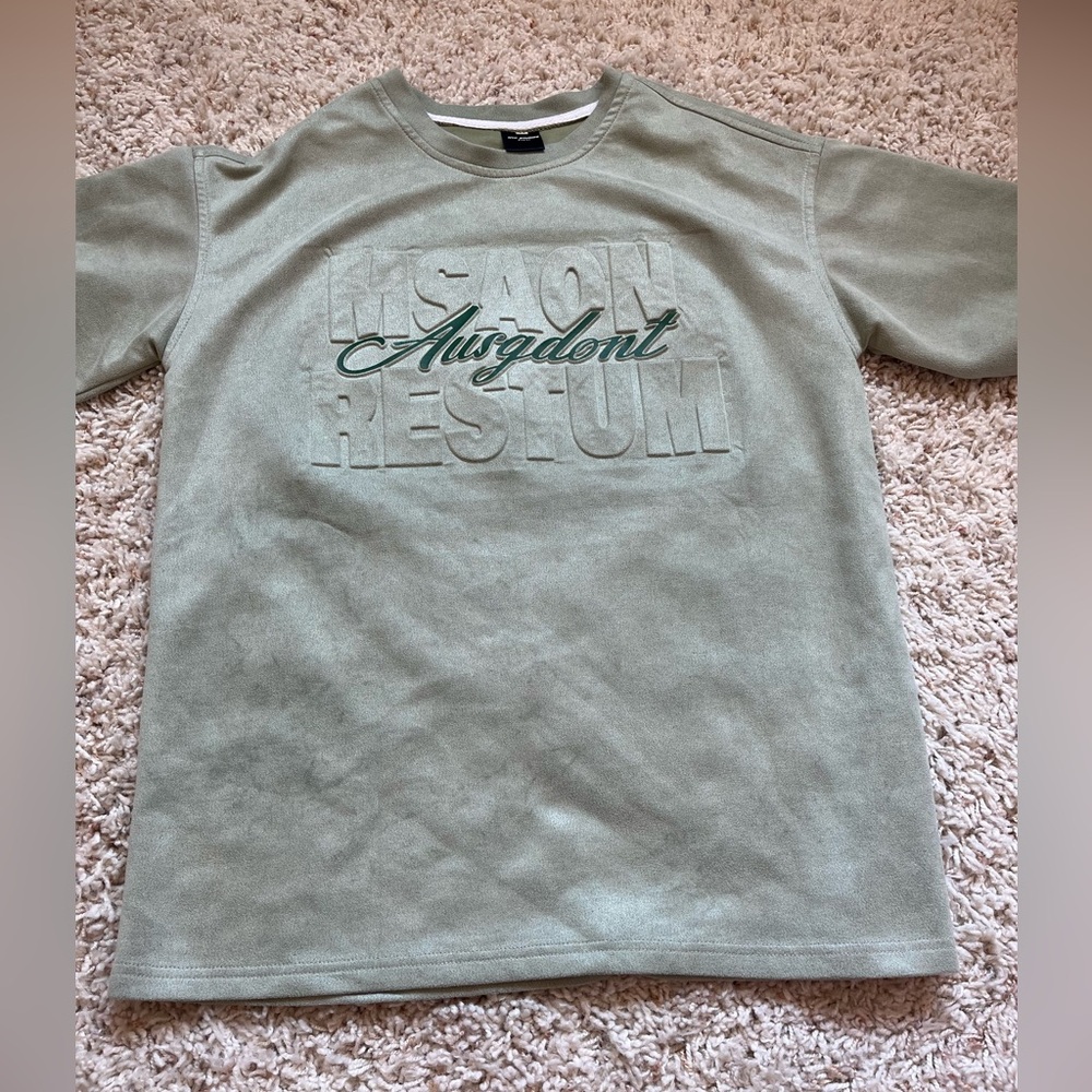 Mint green graphic tee